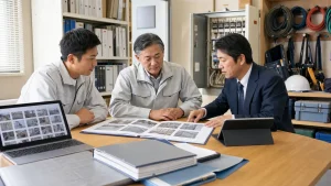 施工写真・完成図書・工事台帳を確認する電気工事会社の事業承継相談