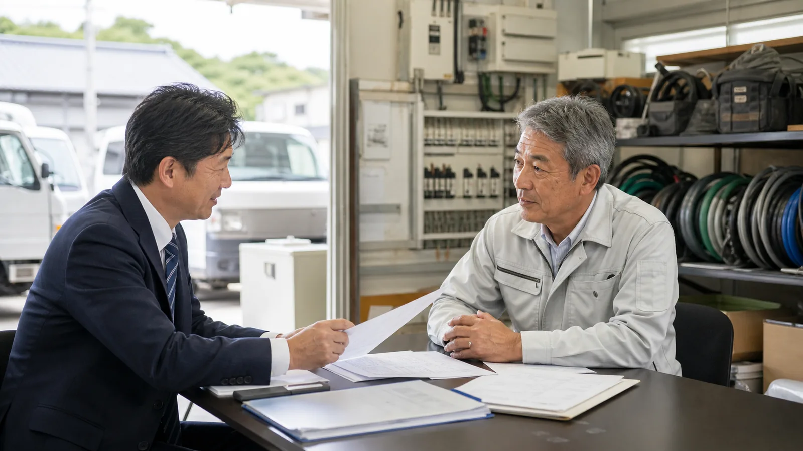借入・リース・個人保証がある電気工事会社の事業承継相談