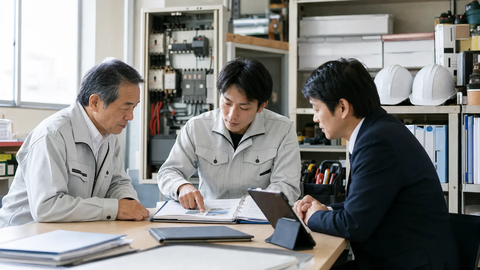 保守点検記録と小修繕履歴を確認する地域電気工事会社の承継相談