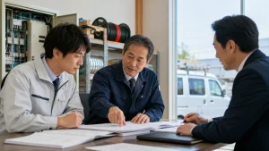 地域電気工事会社の元請下請紹介ルートを引き継ぐ打ち合わせ